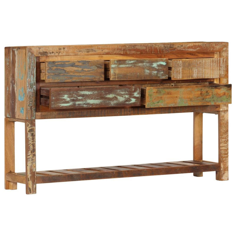 Sideboard 120x30x75 Cm Solid Reclaimed Wood- Natural - John Cootes