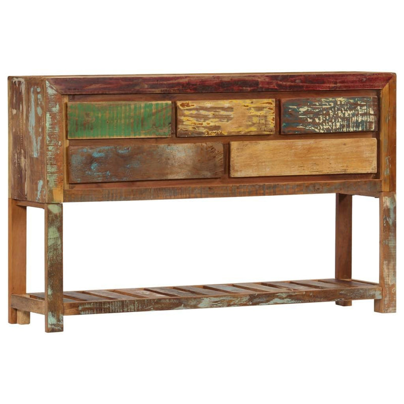 Sideboard 120x30x75 Cm Solid Reclaimed Wood- Natural - John Cootes