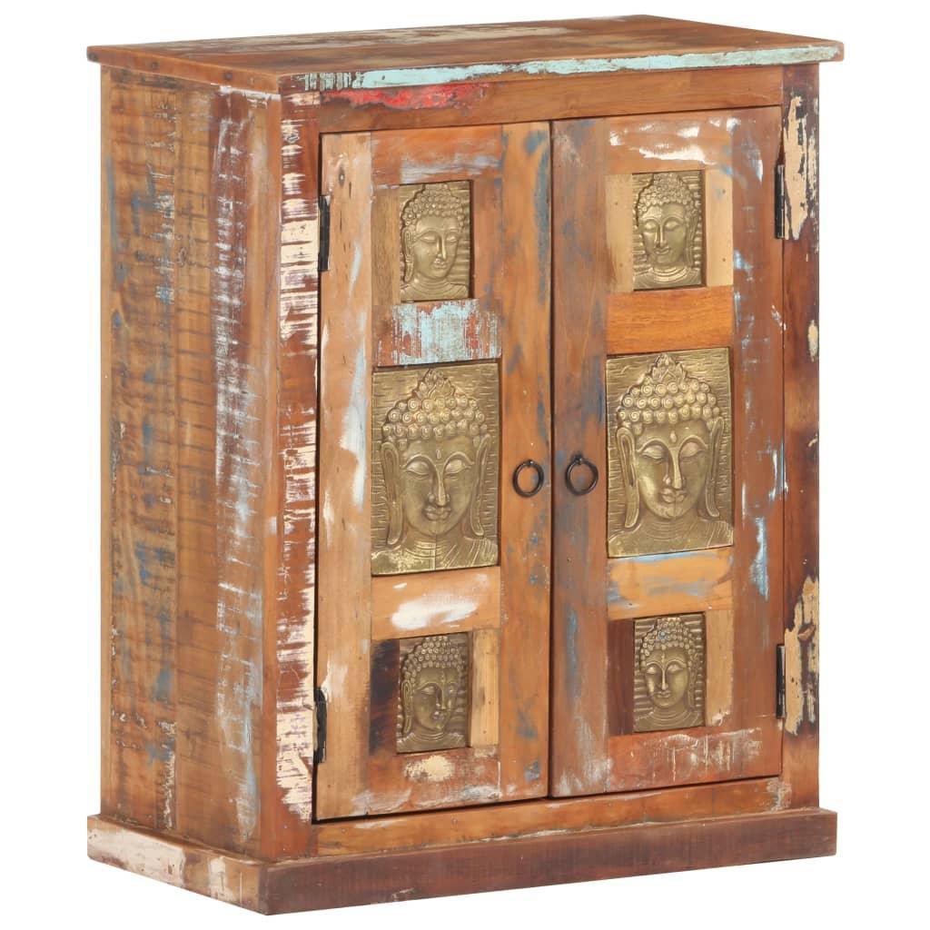 Sideboard With Buddha Cladding 60x35x75 Cm Solid Reclaimed Wood - John Cootes