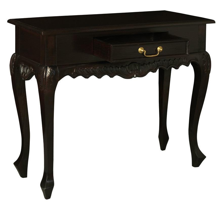 Sierra Carved 1 Drawer Sofa Table (Chocolate) - John Cootes