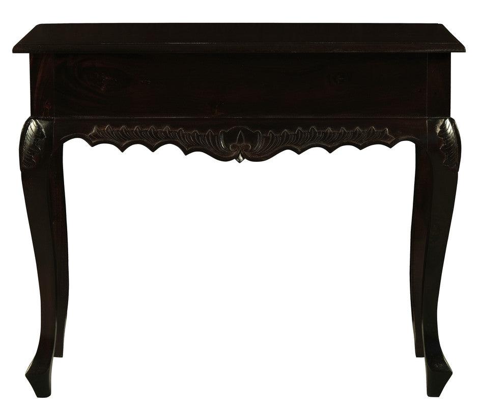 Sierra Carved 1 Drawer Sofa Table (Chocolate) - John Cootes