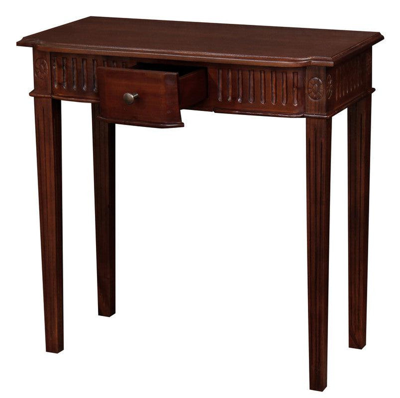 Sierra Carved Hall Table (Mahogany) - John Cootes