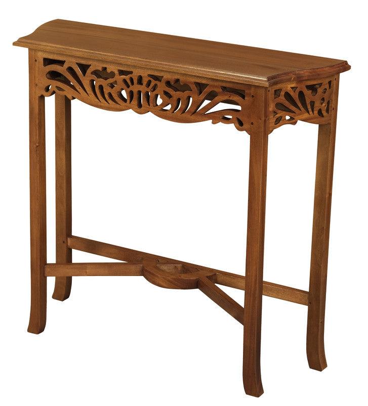 Sierra Carved Sofa Table (Light Pecan) - John Cootes