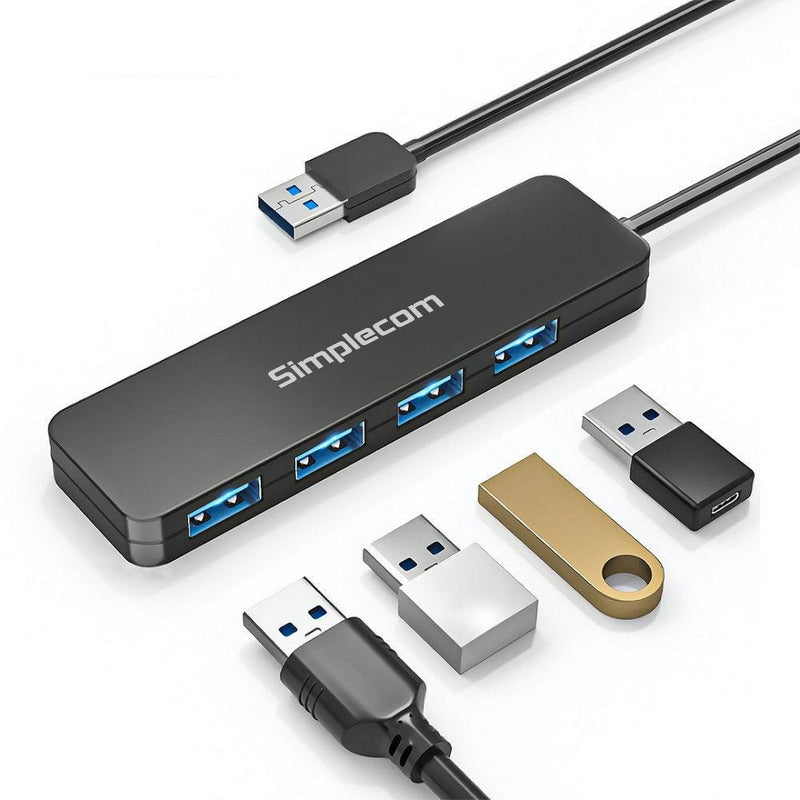 Simplecom CH342 USB 3.0 (USB 3.2 Gen 1) SuperSpeed 4 Port Hub for PC Laptop - John Cootes
