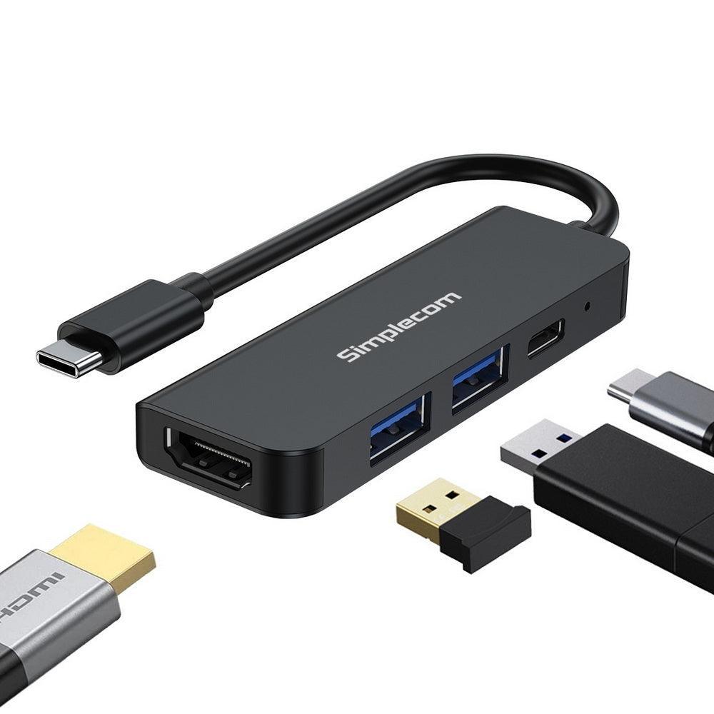 Simplecom CH540 USB-C 4-in-1 Multiport Adapter Hub USB 3.0 HDMI 4K PD - John Cootes