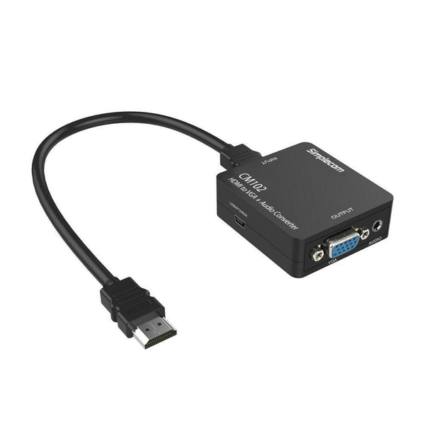 Simplecom CM102 HDMI to VGA + Audio 3.5mm Stereo Converter - John Cootes