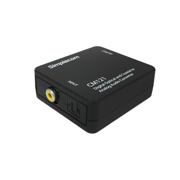 Simplecom CM121 Digital Optical Toslink and Coaxial to Analog RCA Audio Converter - John Cootes
