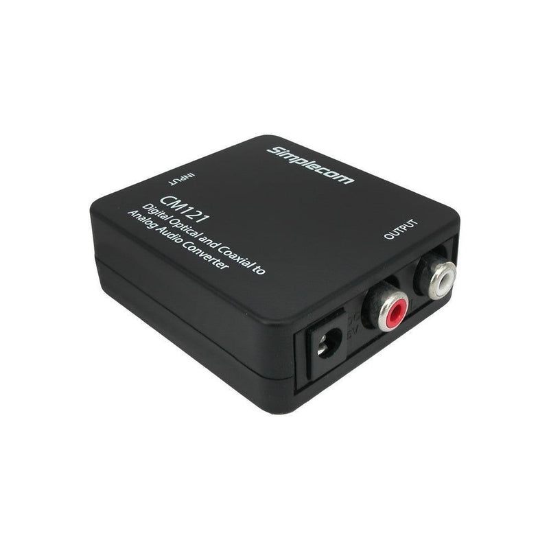 Simplecom CM121 Digital Optical Toslink and Coaxial to Analog RCA Audio Converter - John Cootes