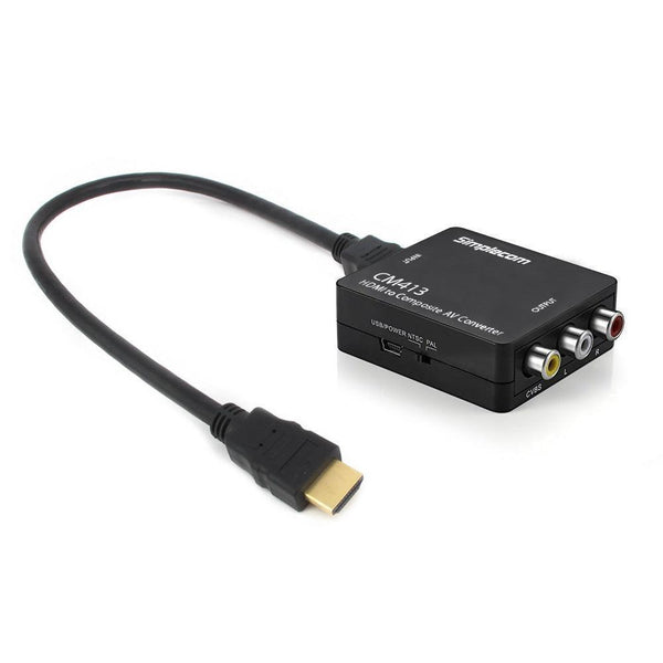 Simplecom CM413 HDMI to Composite AV CVBS 3RCA Video Converter 1080p Downscaling - John Cootes