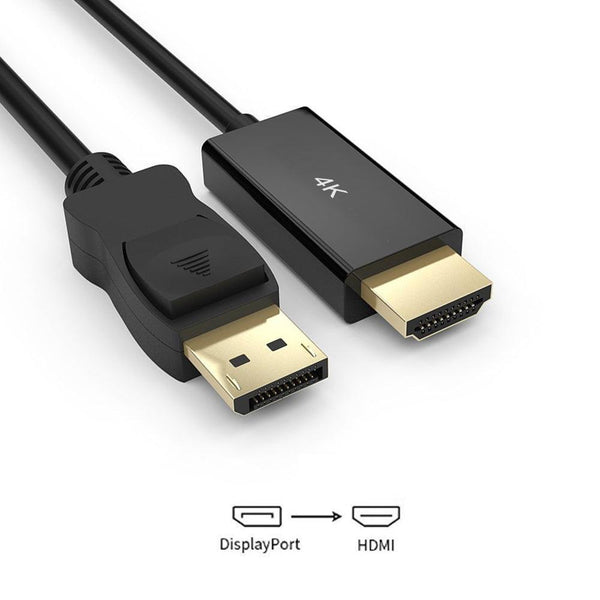 Simplecom DA201 4K DisplayPort to HDMI Cable 2160P Ultra HD 1.8M - John Cootes