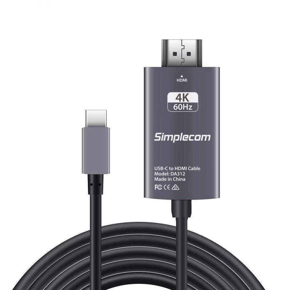 Simplecom DA312 USB 3.1 Type C to HDMI Cable 2M 4K@60Hz Aluminium HDCP - John Cootes