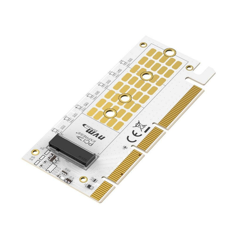 Simplecom EC415 NVMe M.2 SSD to PCIe x4 x8 x16 Expansion Card with Aluminium Heat Sink and RGB Light - John Cootes