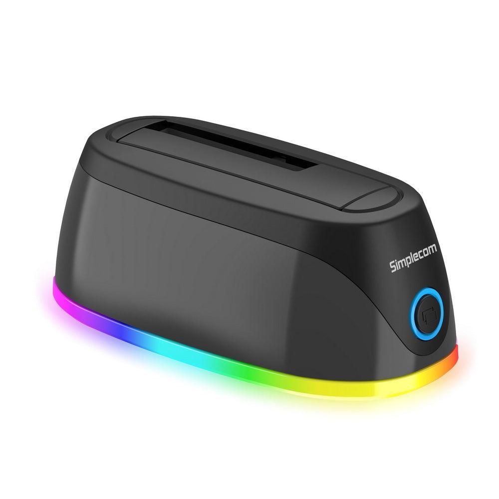 Simplecom SD336 USB 3.0 Docking Station for 2.5" and 3.5" SATA Drive with RGB Lighting - John Cootes