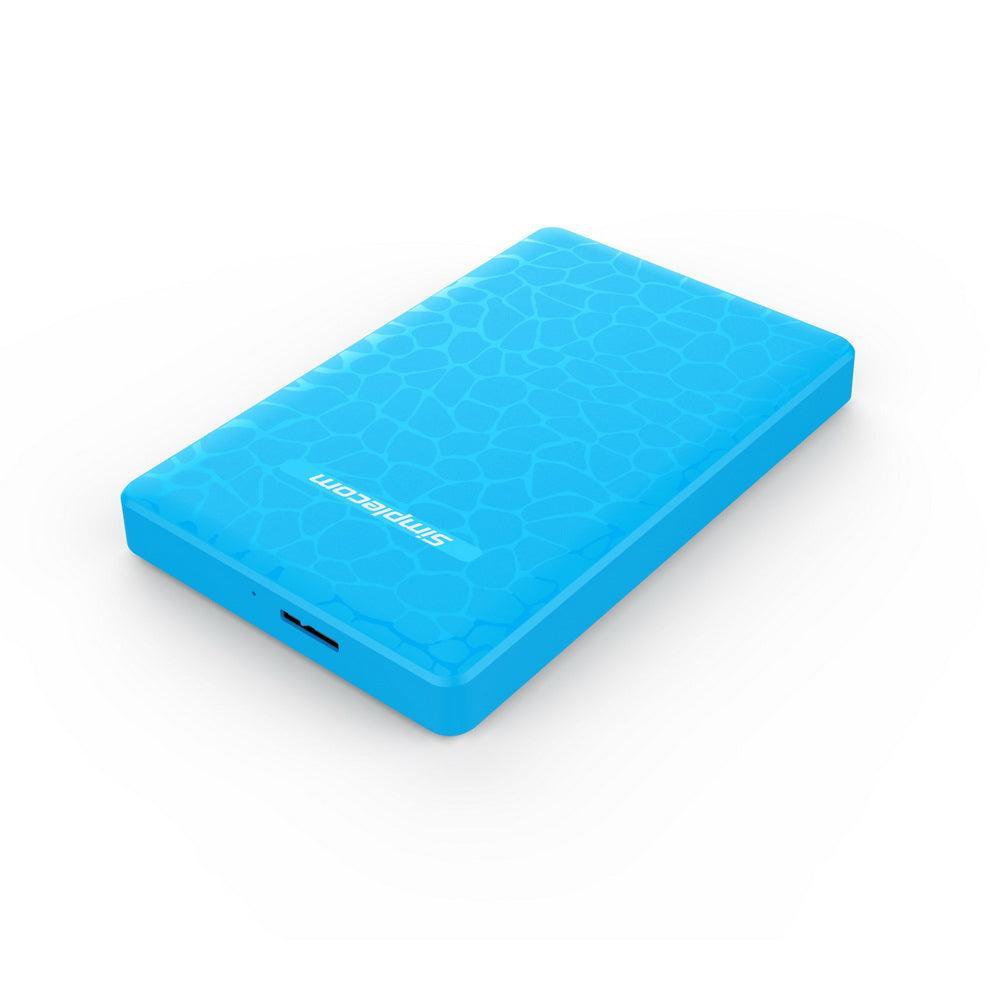 Simplecom SE101 Compact Tool-Free 2.5'' SATA to USB 3.0 HDD/SSD Enclosure Blue - John Cootes