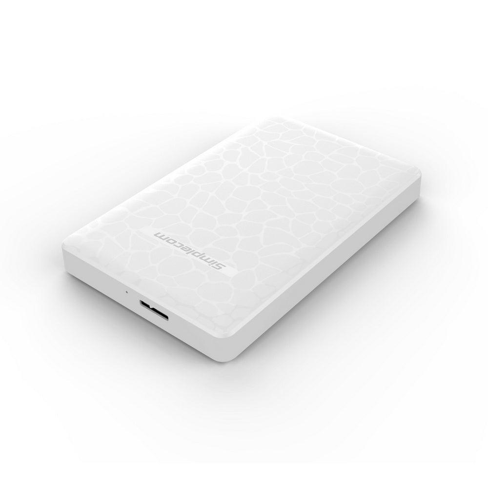 Simplecom SE101 Compact Tool-Free 2.5'' SATA to USB 3.0 HDD/SSD Enclosure White - John Cootes