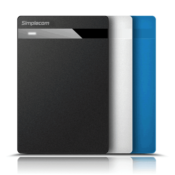 Simplecom SE203 Tool Free 2.5" SATA HDD SSD to USB 3.0 Hard Drive Enclosure Black - John Cootes