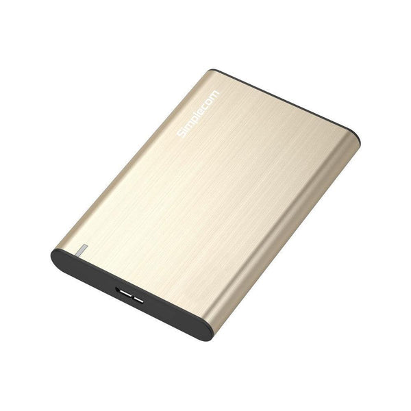 Simplecom SE211 Aluminium Slim 2.5'' SATA to USB 3.0 HDD Enclosure Gold - John Cootes