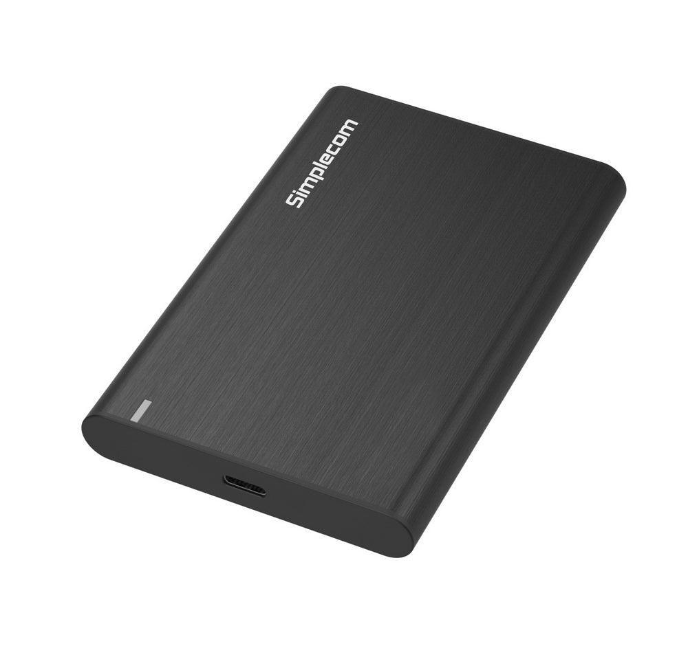 Simplecom SE221 Aluminium 2.5'' SATA HDD/SSD to USB 3.1 Enclosure Black - John Cootes