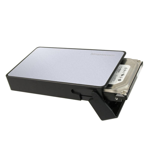 Simplecom SE325 Tool Free 3.5" SATA HDD to USB 3.0 Hard Drive Enclosure Silver - John Cootes