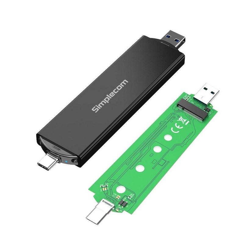 Simplecom SE522 NVMe / SATA M.2 SSD to USB 3.2 Gen 2 Dual USB Connector Enclosure - John Cootes