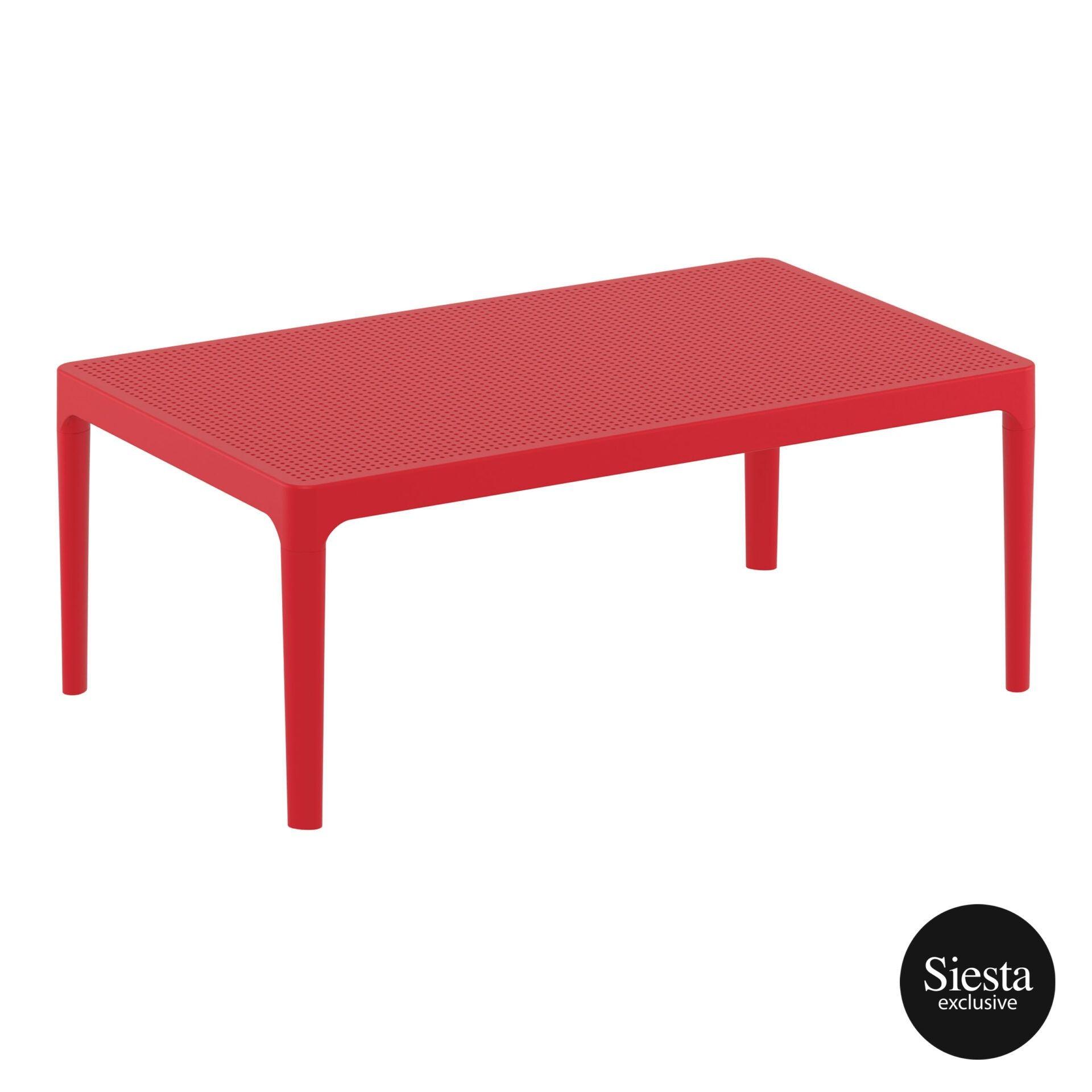 Sky Lounge Table - Red - John Cootes