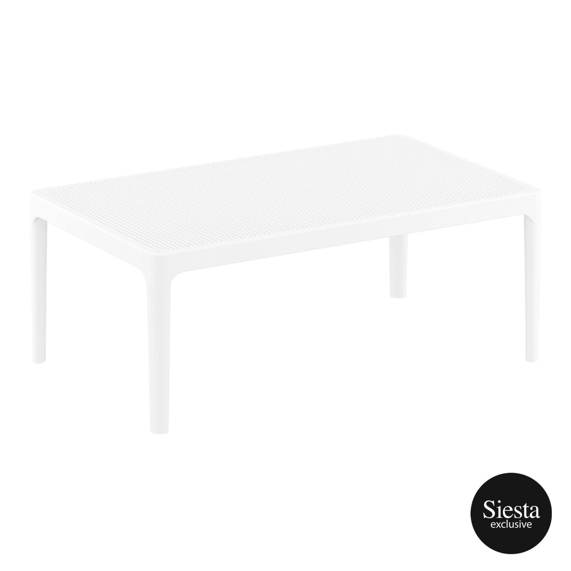 Sky Lounge Table - White - John Cootes