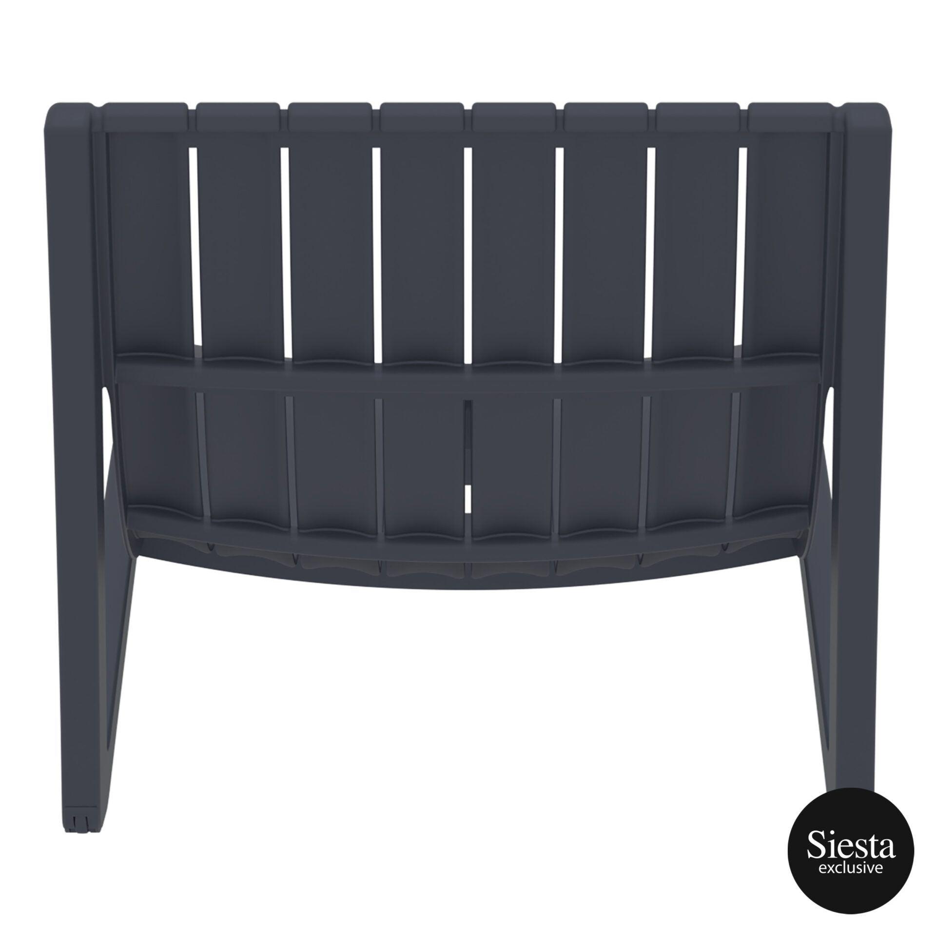 Slim Sunlounger - Anthracite - John Cootes