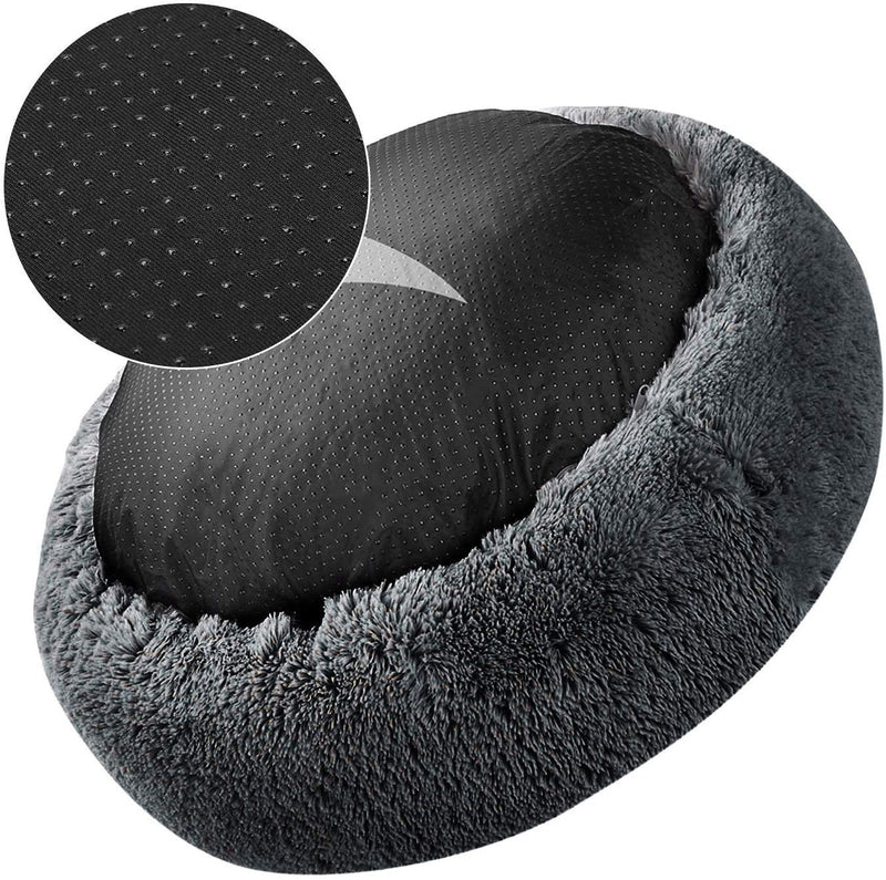 Soft Dog Bed Round Washable Plush Pet Kennel Cat Bed Mat Sofa Small 50cm - John Cootes