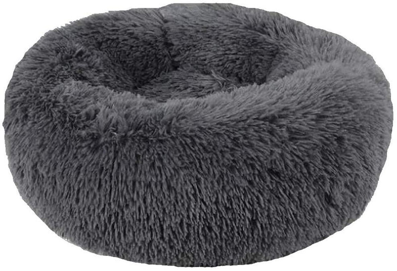 Soft Dog Bed Round Washable Plush Pet Kennel Cat Bed Mat Sofa Small 50cm - John Cootes