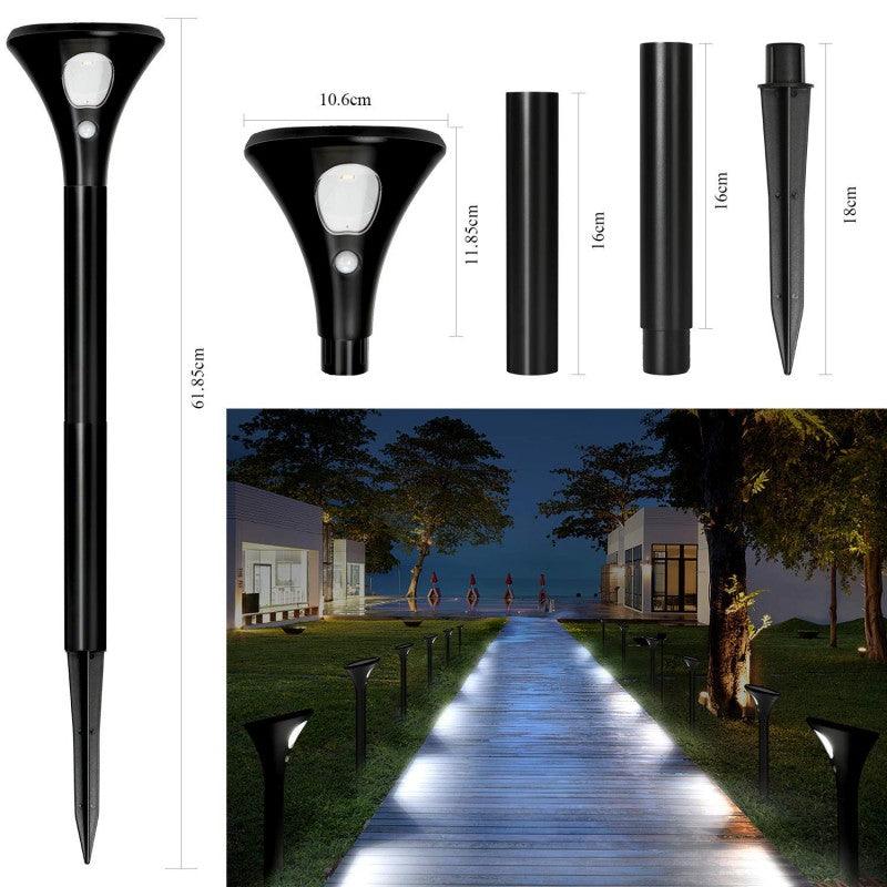 Solar Garden Lights with Spike - Motion Sensor - Two in One package - John Cootes