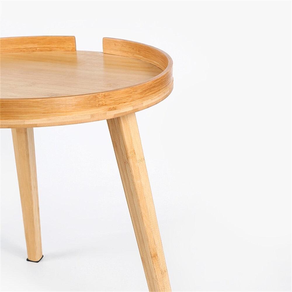 Sommer Bamboo Round Coffee Side Table - John Cootes