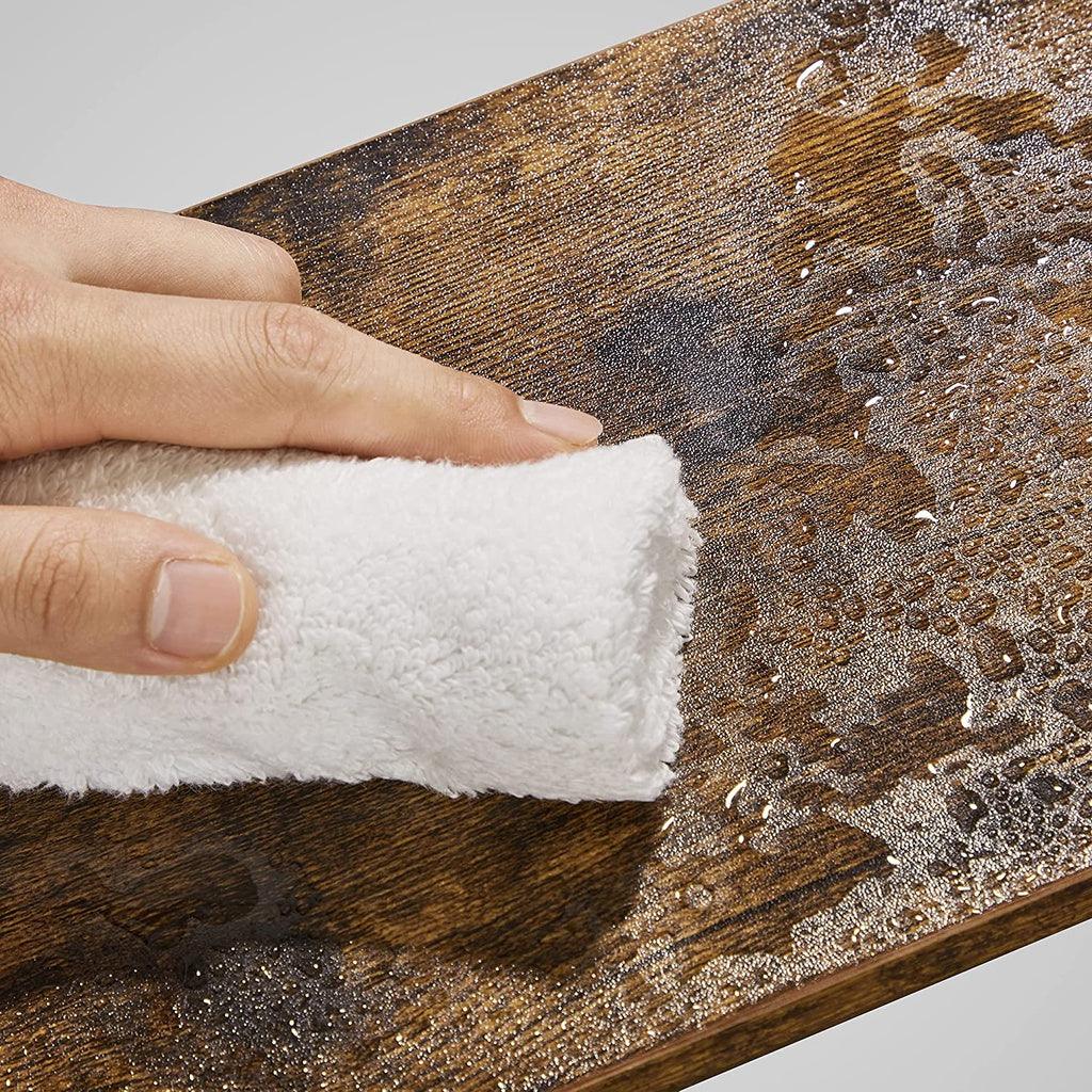 SONGMICS Cabinet Shelf Organizers Set of 2 Metal Kitchen Counter Shelves Rustic Brown KCS020X01 - John Cootes