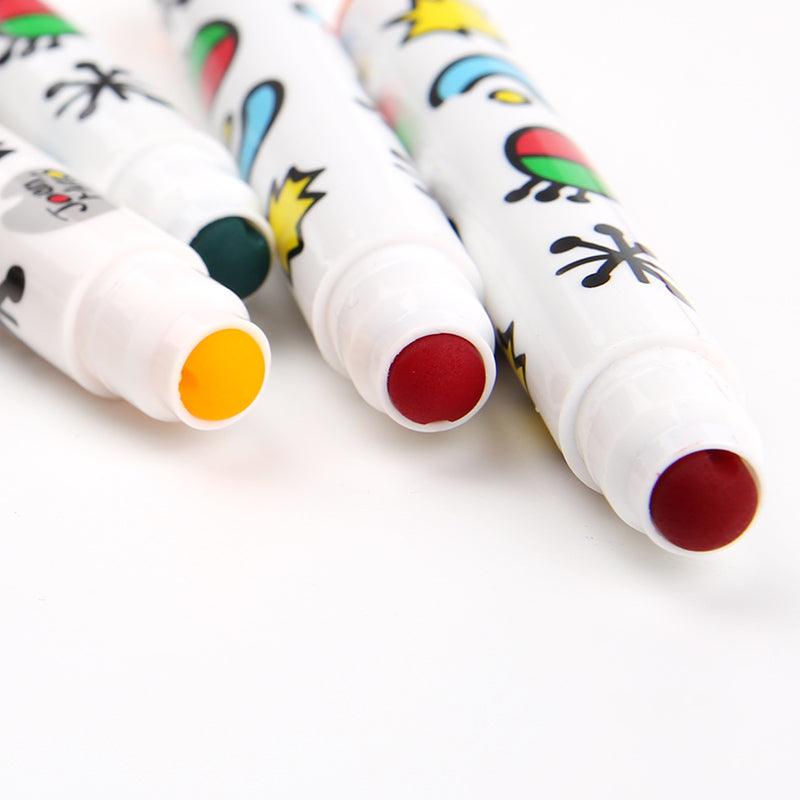 SPECIAL ROUND TIP WASHABLE MARKER -12 COLORS - John Cootes