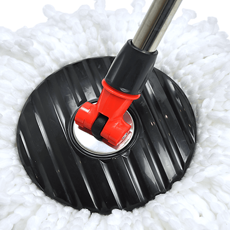 Spin Rotating Mop and Bucket Set with Wheels and 4 Microfibre Mop Heads - John Cootes