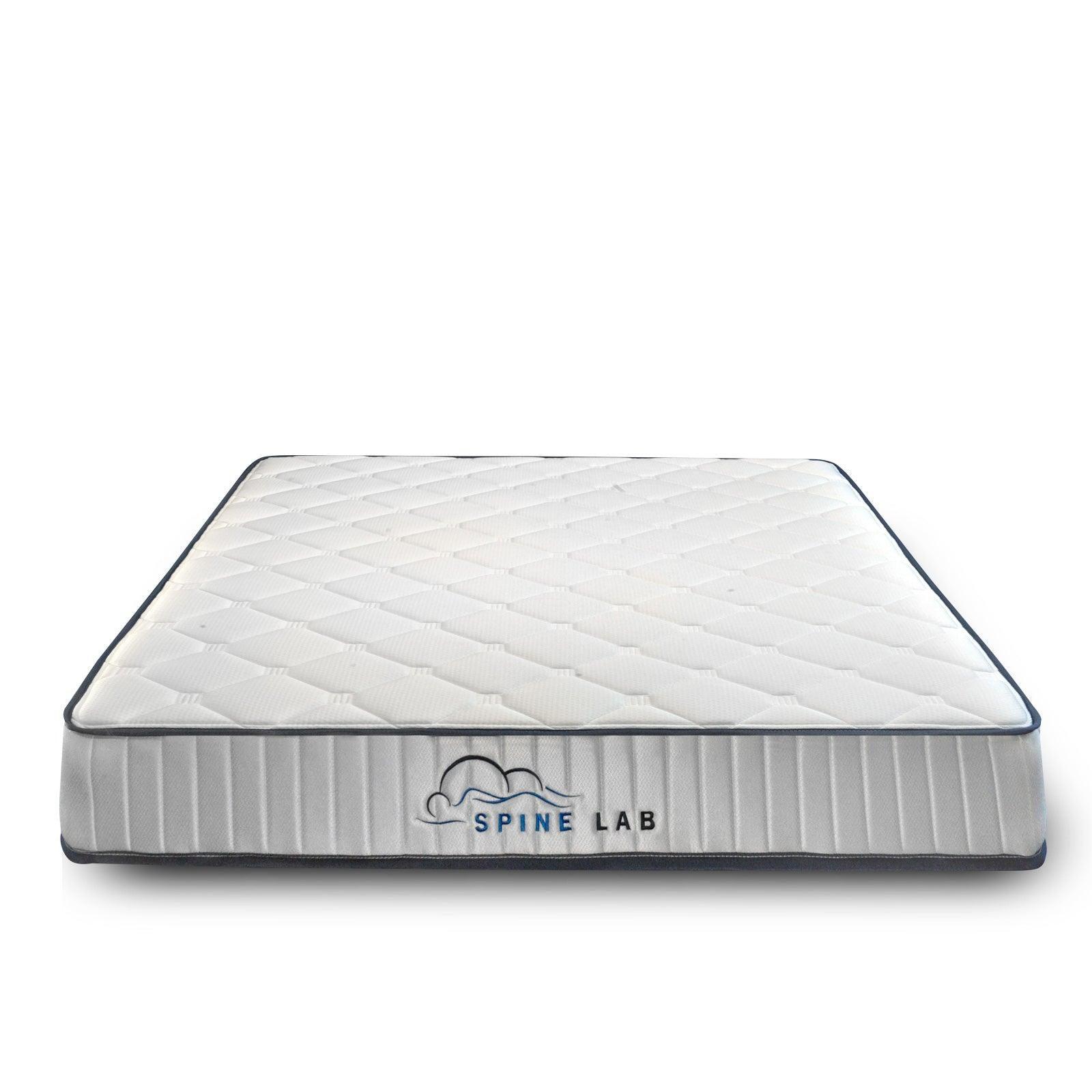 Spine-Lab Mattress 5 Zone 21cm Medium Firm Foam Bonnell Spring - Double - White - John Cootes