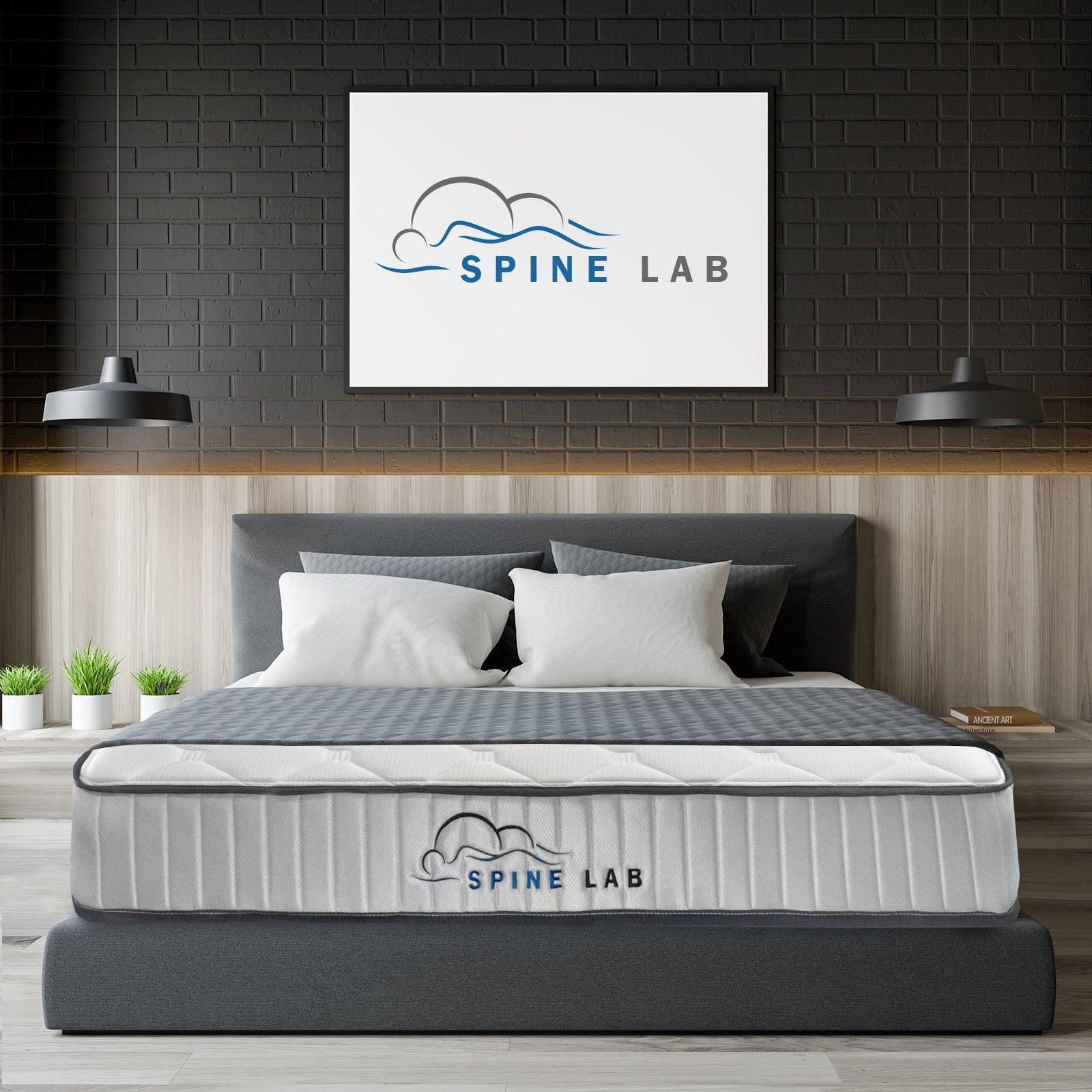 Spine-Lab Mattress 5 Zone 21cm Medium Firm Foam Bonnell Spring - Double - White - John Cootes