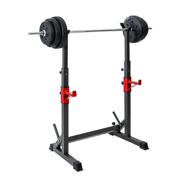 Squat Barbell Pair Rack Bench Home Gym Weight Fitness Lifting Stand - John Cootes