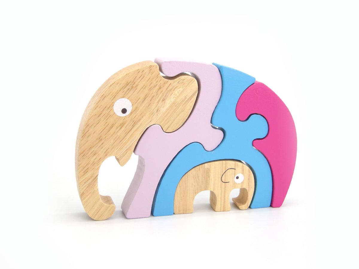 STACKING JIGSAW-ELEPHANT & BABY - John Cootes