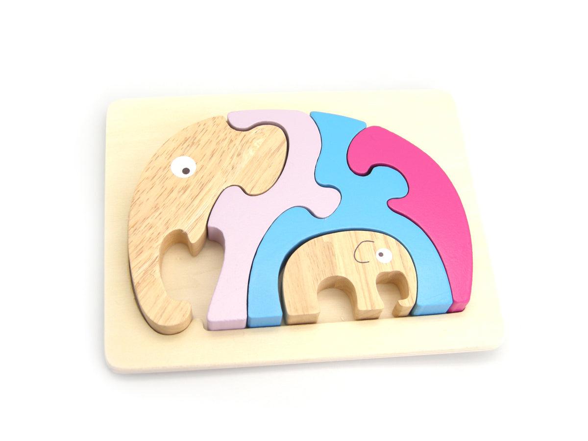 STACKING JIGSAW-ELEPHANT & BABY - John Cootes