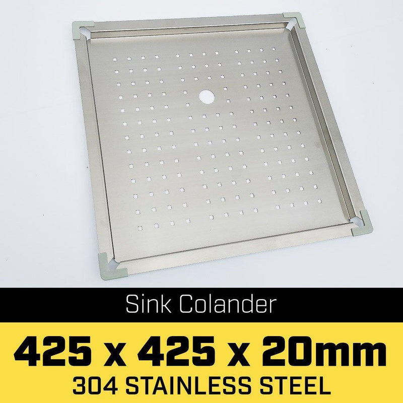 Stainless Steel Sink Colander 425 x 425mm - John Cootes