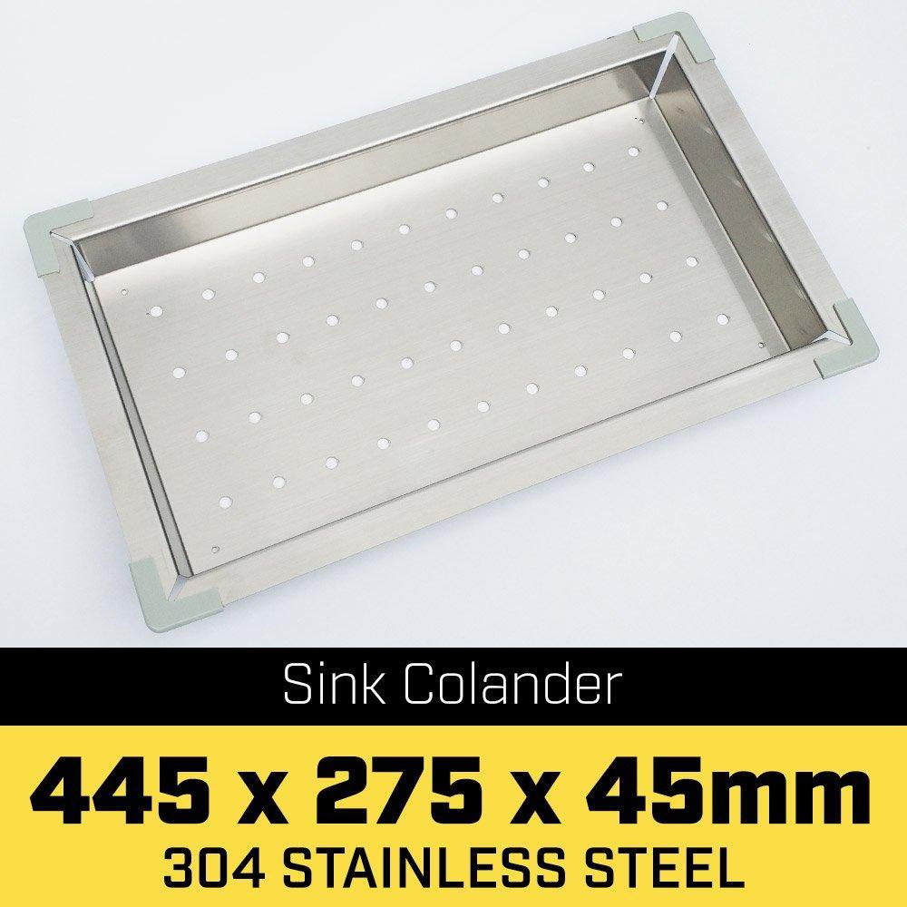 Stainless Steel Sink Colander 445 x 275mm - John Cootes