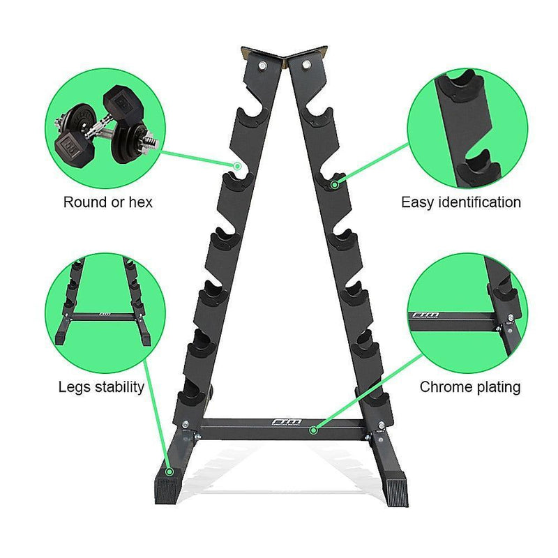Steel Vertical Dumbbell Rack Weight Stand - John Cootes