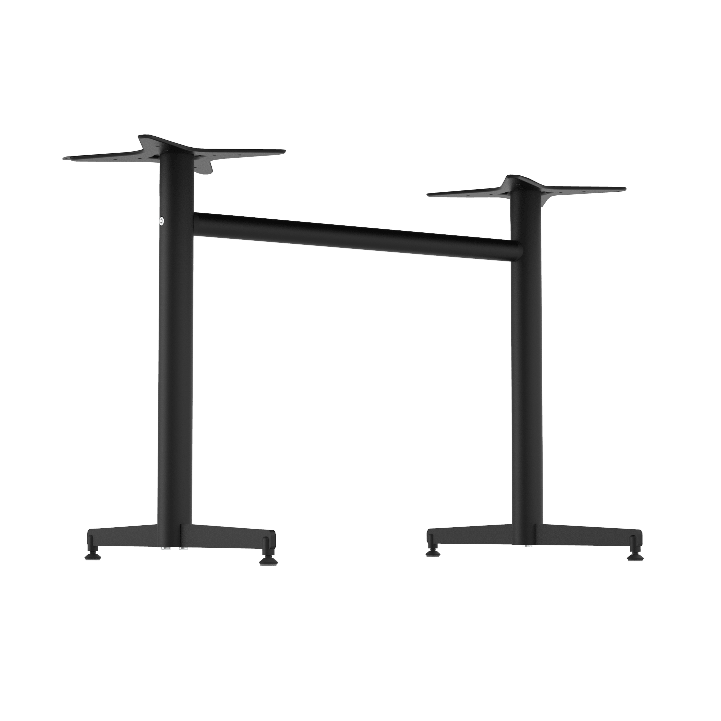 Stockholm Twin Base - Round Pole - Black - John Cootes