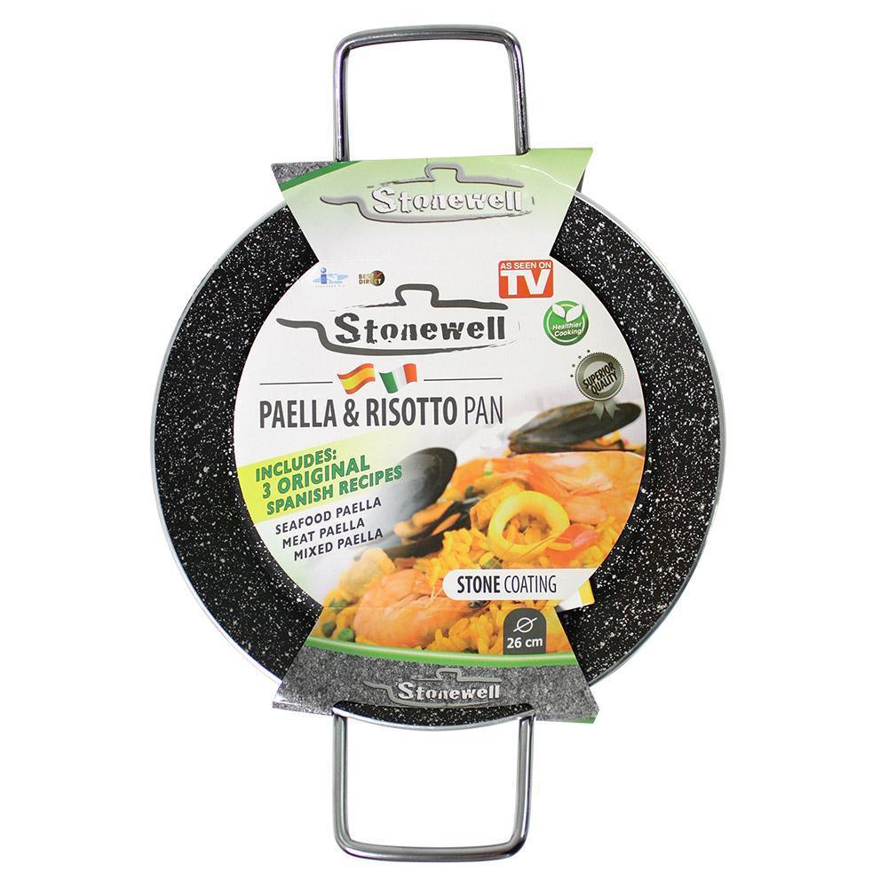 Stonewell 26cm Paella Pan Kitchen Non Stick Cookware Stone - John Cootes
