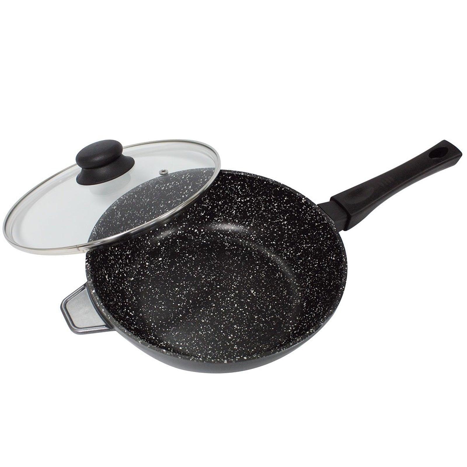 Stonewell Deep Pan 28cm With Lid Non Stick Cookware Kitchen - John Cootes