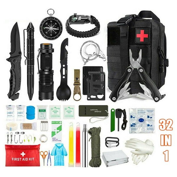 Tactical Emergency Survival Kit Outdoor Sports Hiking Camping SOS Tool Equipment - John Cootes