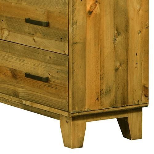 Tallboy with 4 Storage Drawers in Wooden Light Brown Colour - John Cootes