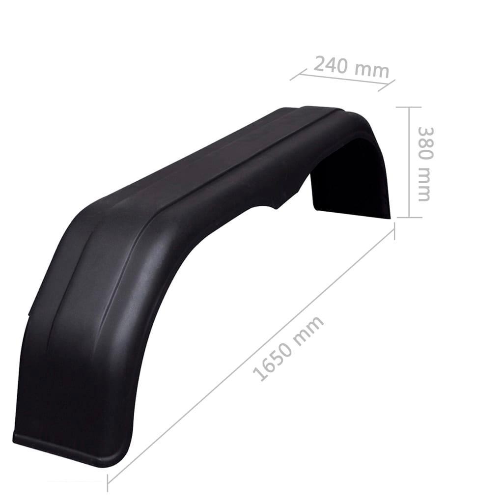 Tandem Mudguards For Trailer Wheels 2 Pcs 240 X 1650 Mm - John Cootes