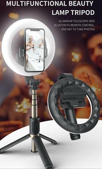 TEQ Q07 Bluetooth Ring Light Selfie Stick and Tripod stand - John Cootes