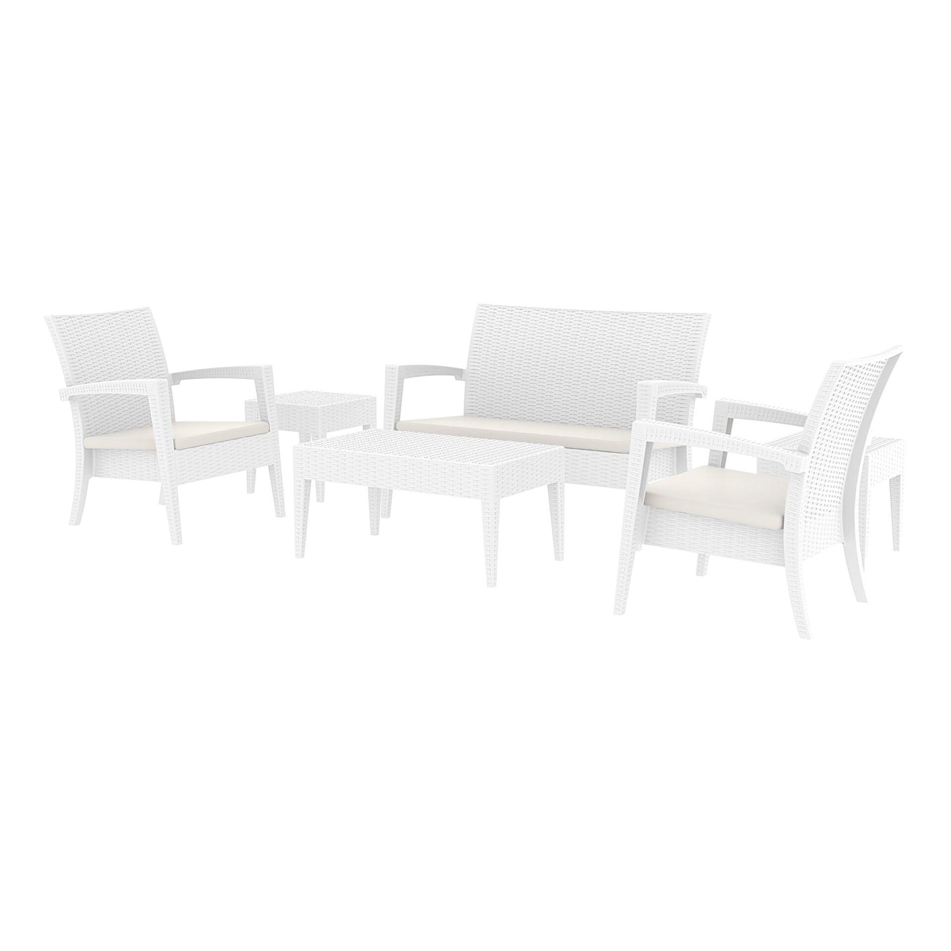 Tequila Lounge Set - White with cushions - John Cootes